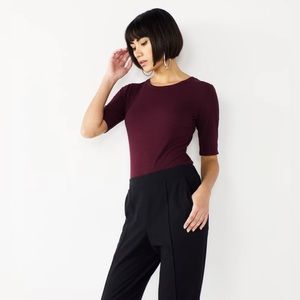 Women's Nine West Essential Soft-spun Elbow-sleeve Top